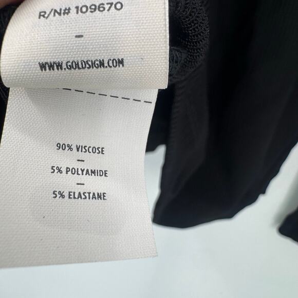 Goldsign The Rib Turtleneck Pullover Sweater Long Sleeve Black Size Large NWT - Picture 12 of 14